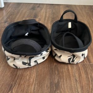 Two fun fabric storage containers
